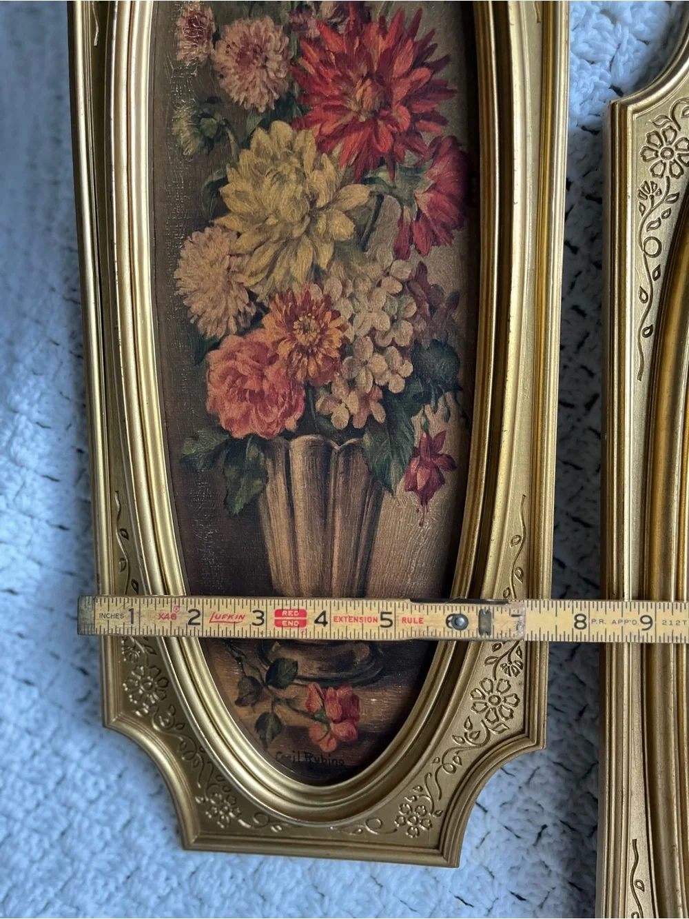 Syrocco 1960's decorative floral panels - Set of 2